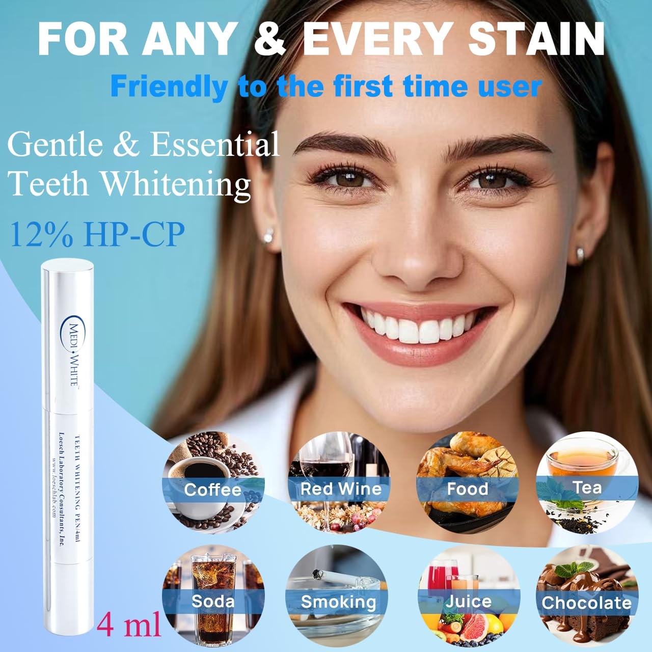 MEDIWHITE Bright & Protective Teeth 0.27 Fl Oz (Pack of 1), Multicolor