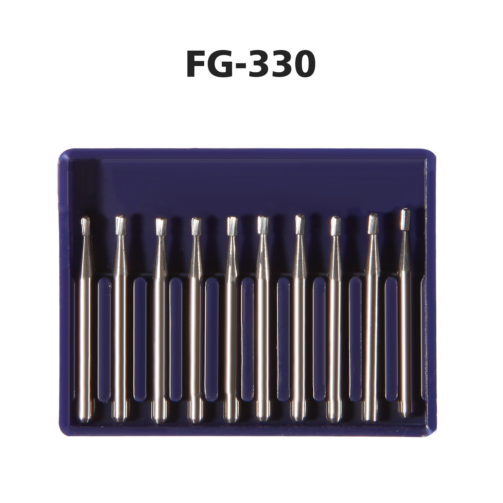 100pcs Dental Carbide Burs Tungsten Steel Bur FG # 330 Pear High Speed Midwest