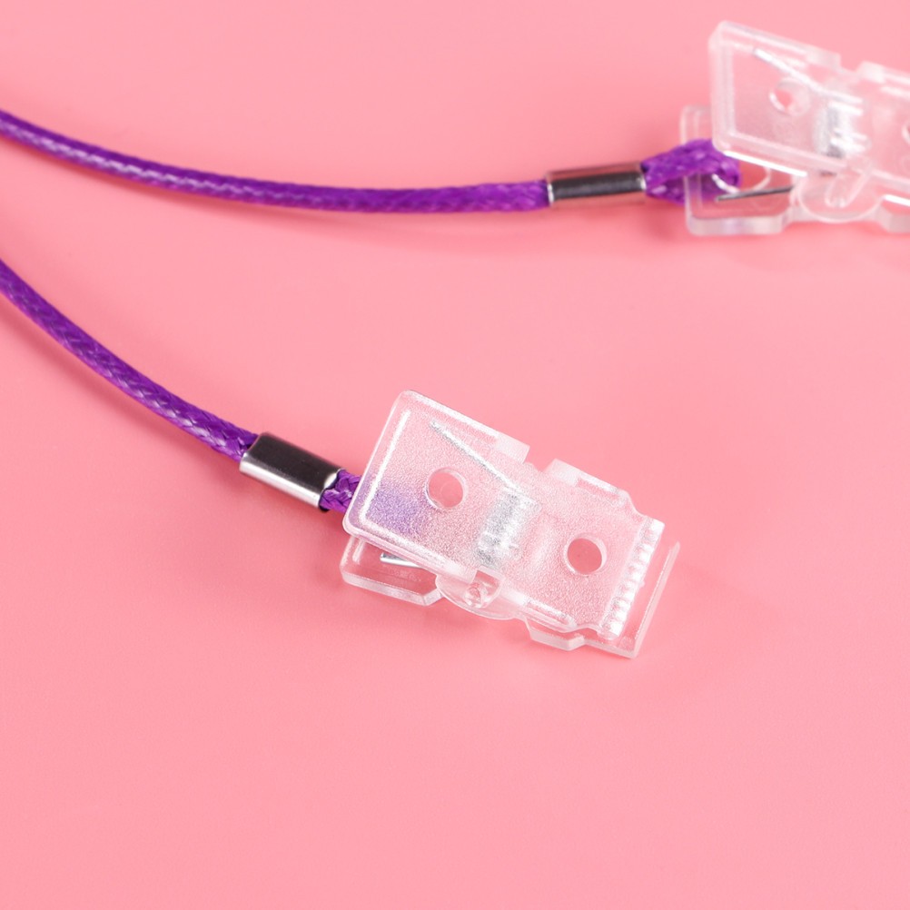 5 Pcs Napkin Clip Chain Lanyard Strap Bib Holder for Everyday Use