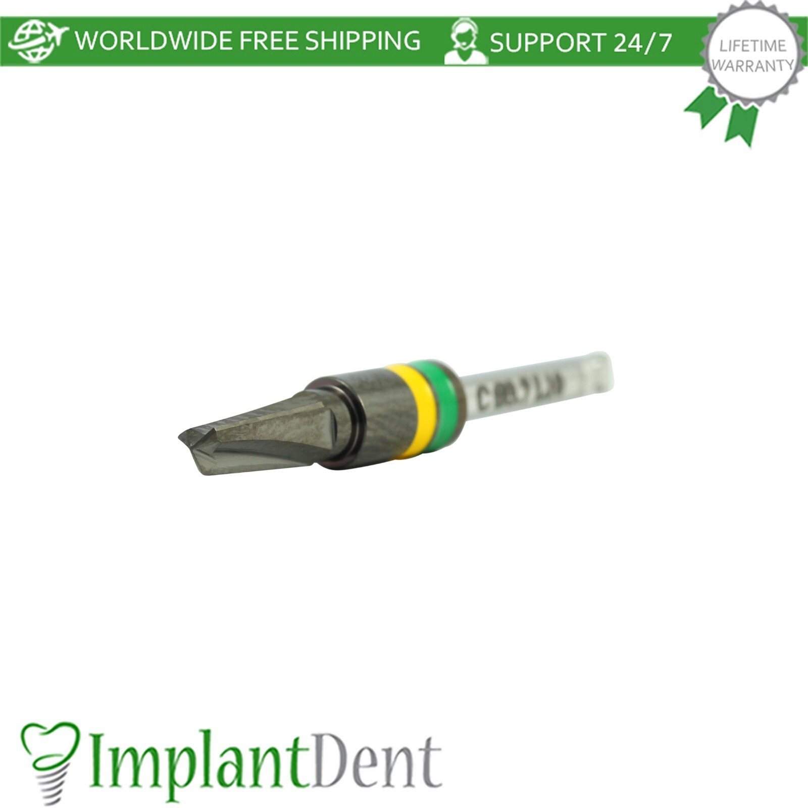 Dental DLC Conical Integral Stopper Drills 2.8mm-3.7mm Stainless Steel Tool