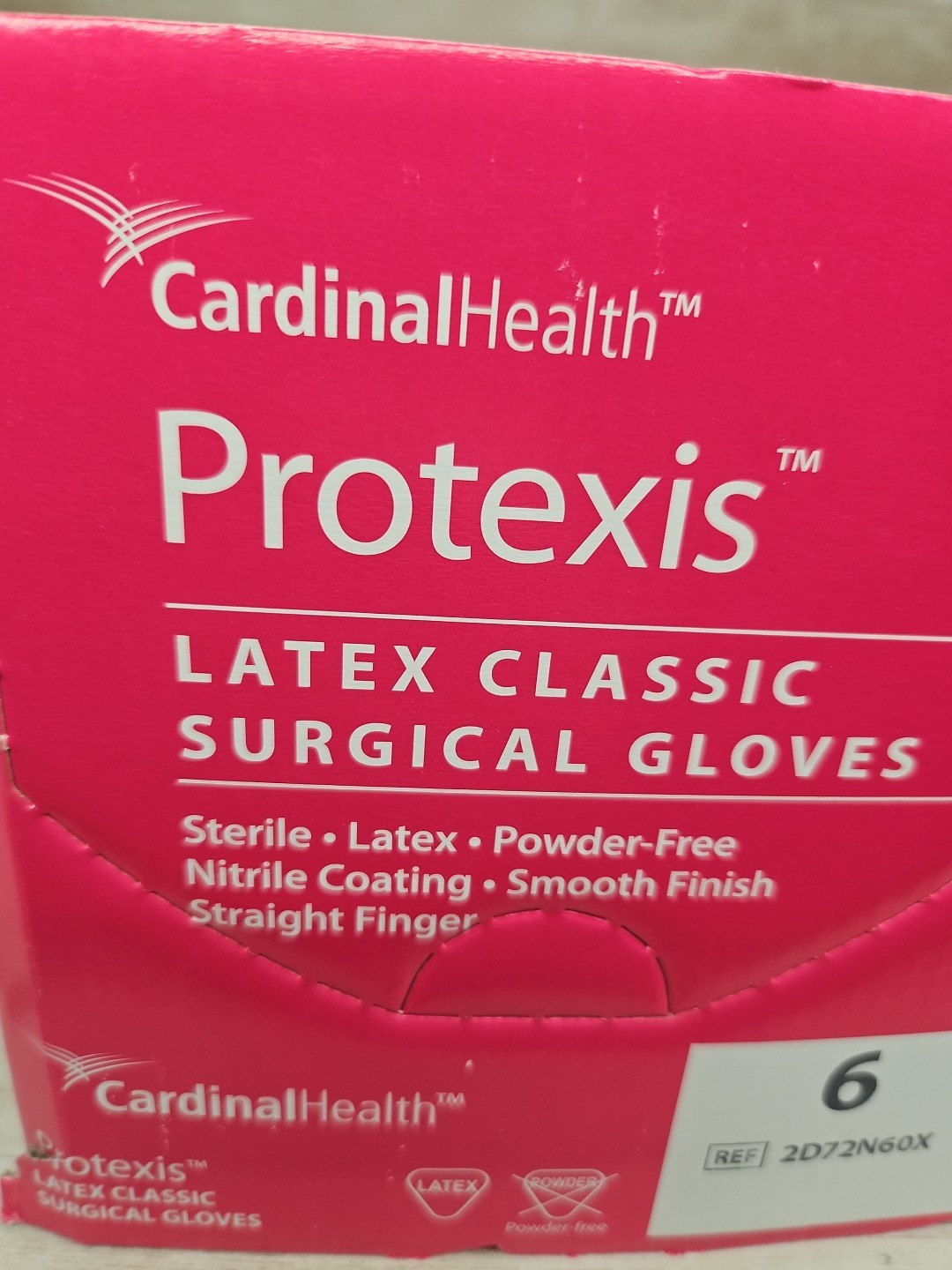Protexis Latex Classic Surgical Gloves Cardinal *1 Box* Size: 6 *See Date*11-25