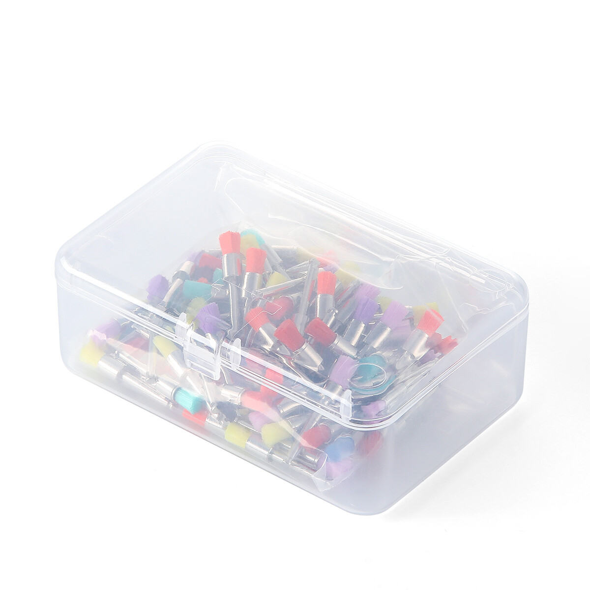100pcs/Box Dental Polishing Polisher Prophy Brush Bowl Flat Type Colorful Nylon
