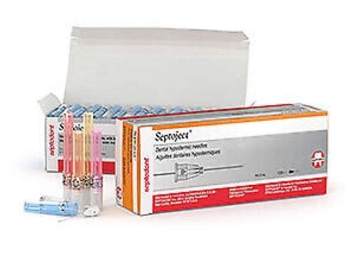 SEPTODONT SEPTOJECT NEEDLES, 100/BOX, 1 BOX (100 NEEDLES)