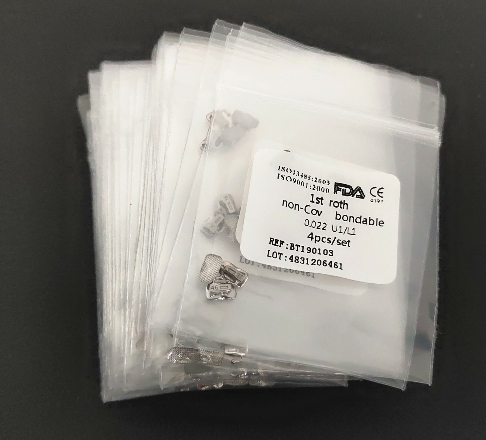 Dental Orthodontic Buccal Tube 1st/2nd Roth .022 Molar Bondable No-convertible