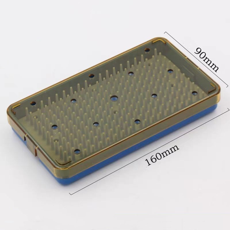 Small Size Autoclave Sterilization Tray Surgical Instrument Sterilization Box US
