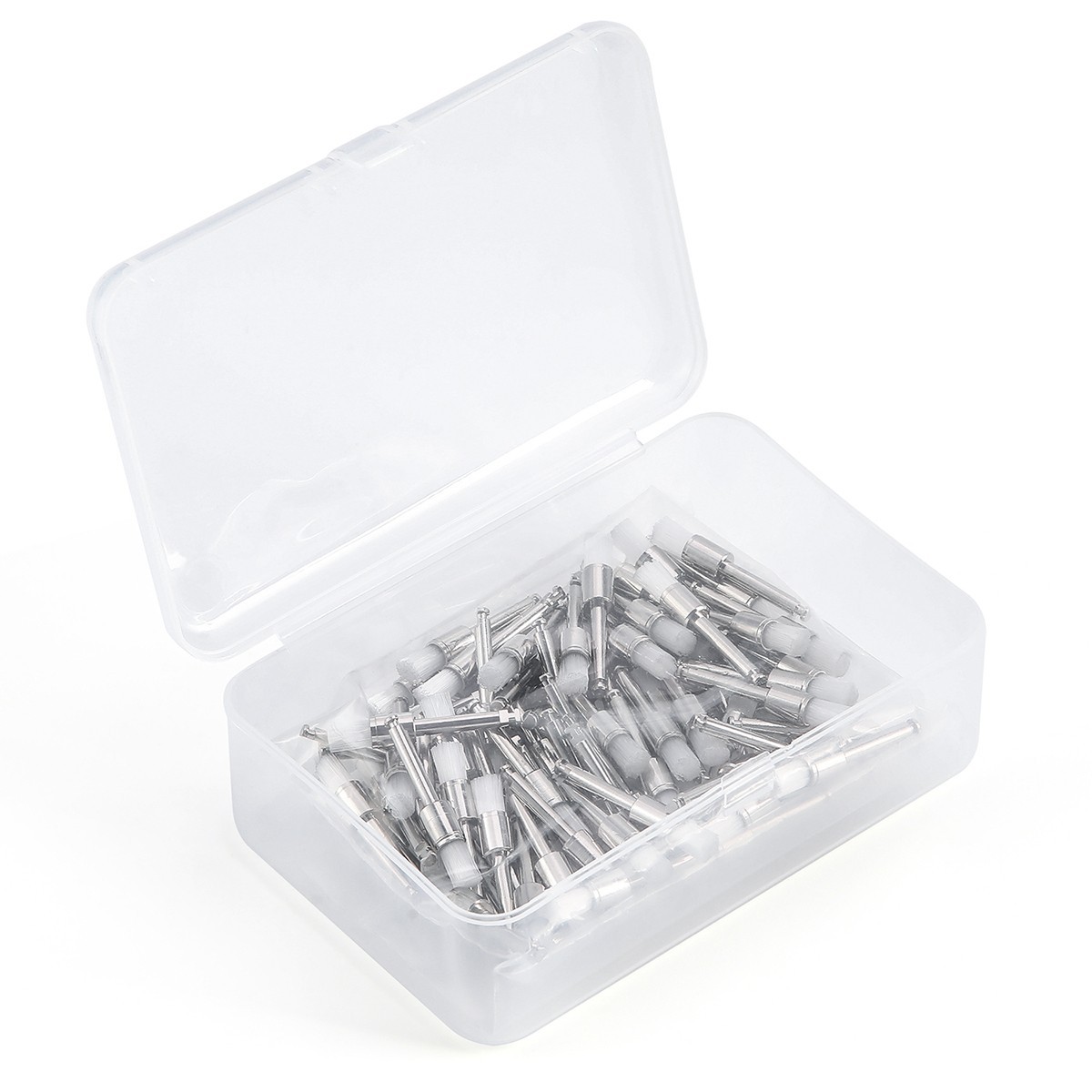 100Pcs/Box Dental Nylon Materials Closure Flat Polishing Prophylaxis Brushes