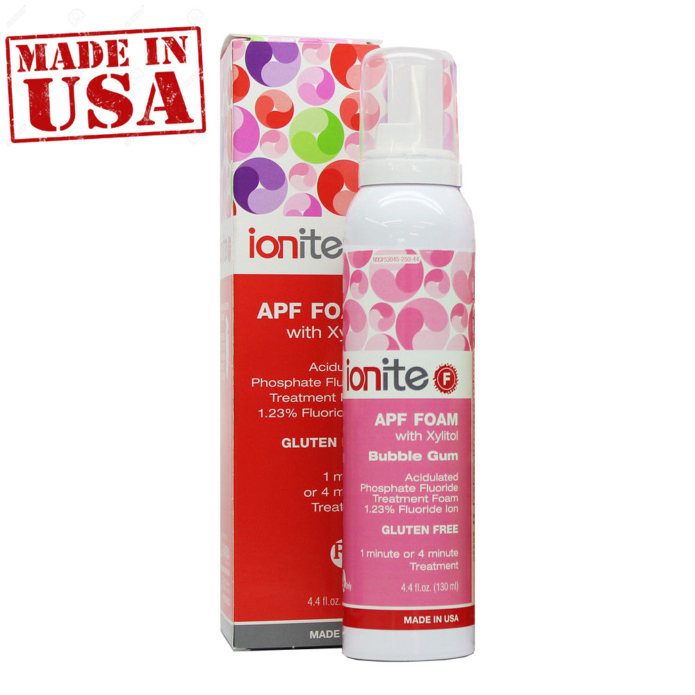 APF Fluoride Dental Foam with Xylitol Bubblegum Flavor (4.4oz) Sky Choice