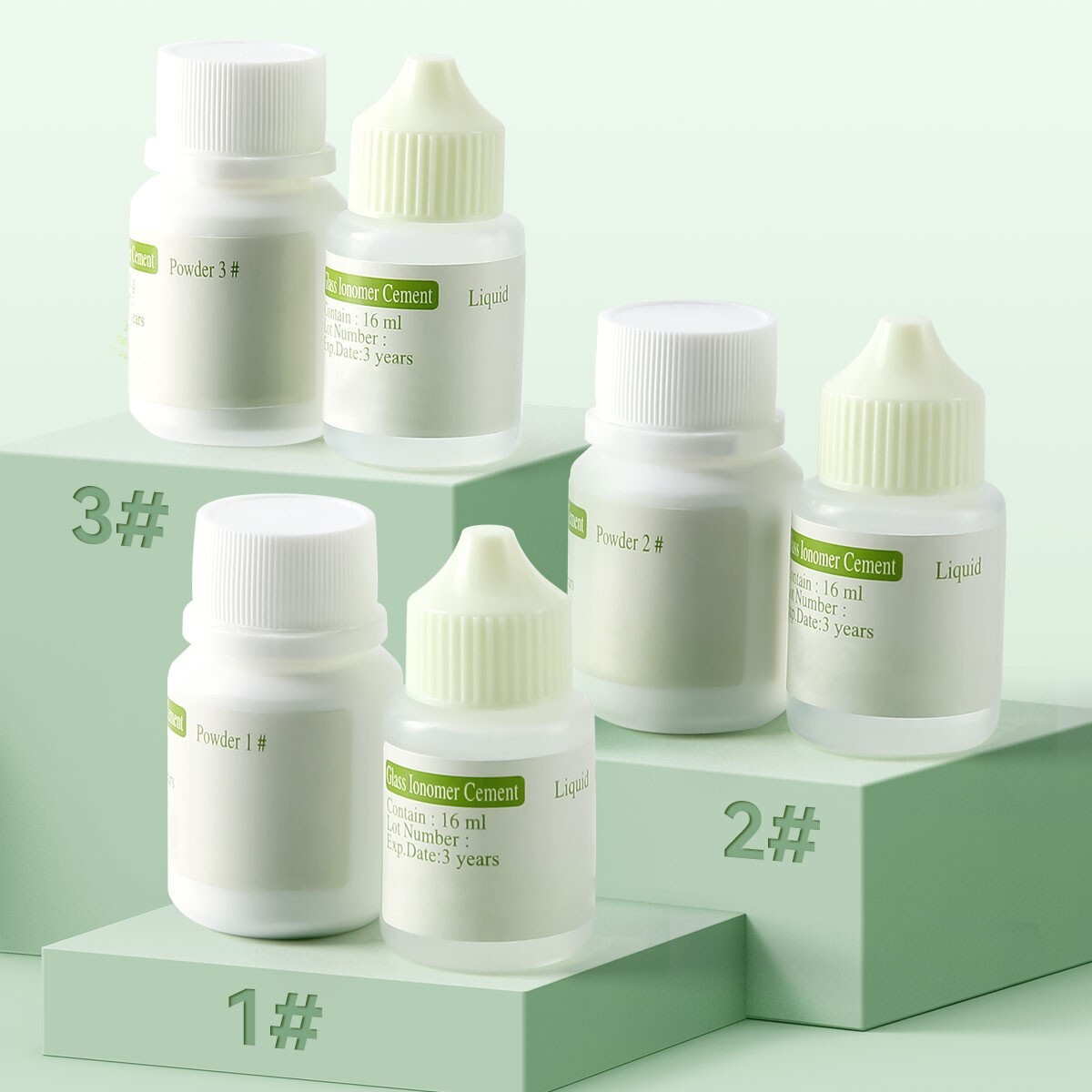 Dental Permanent Glass Ionomer Cement Crown Bridge fixing Lining Luting Glue