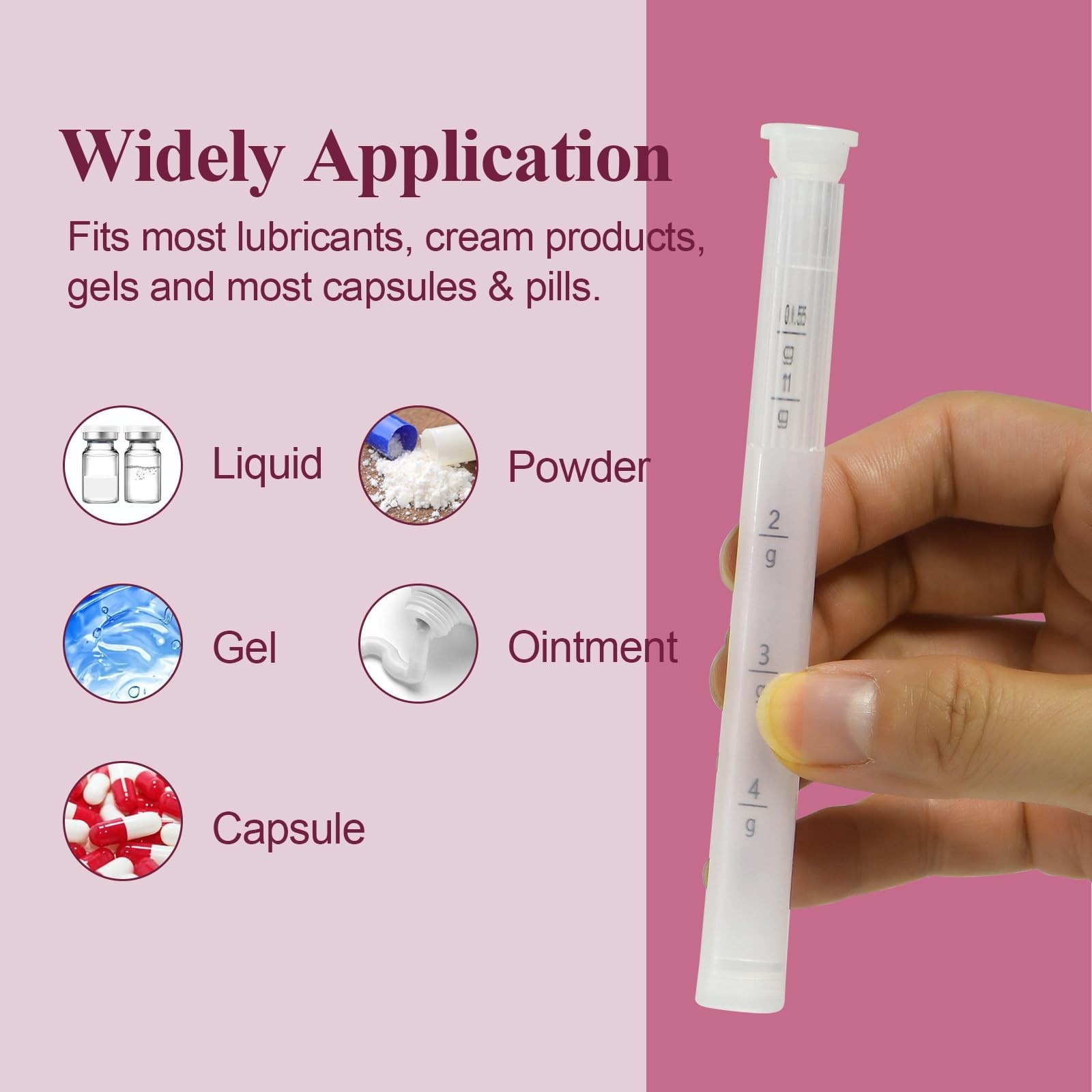 Dizzily 20 Packs Disposable Vaginial Cream Applicators – Fits 20Pack