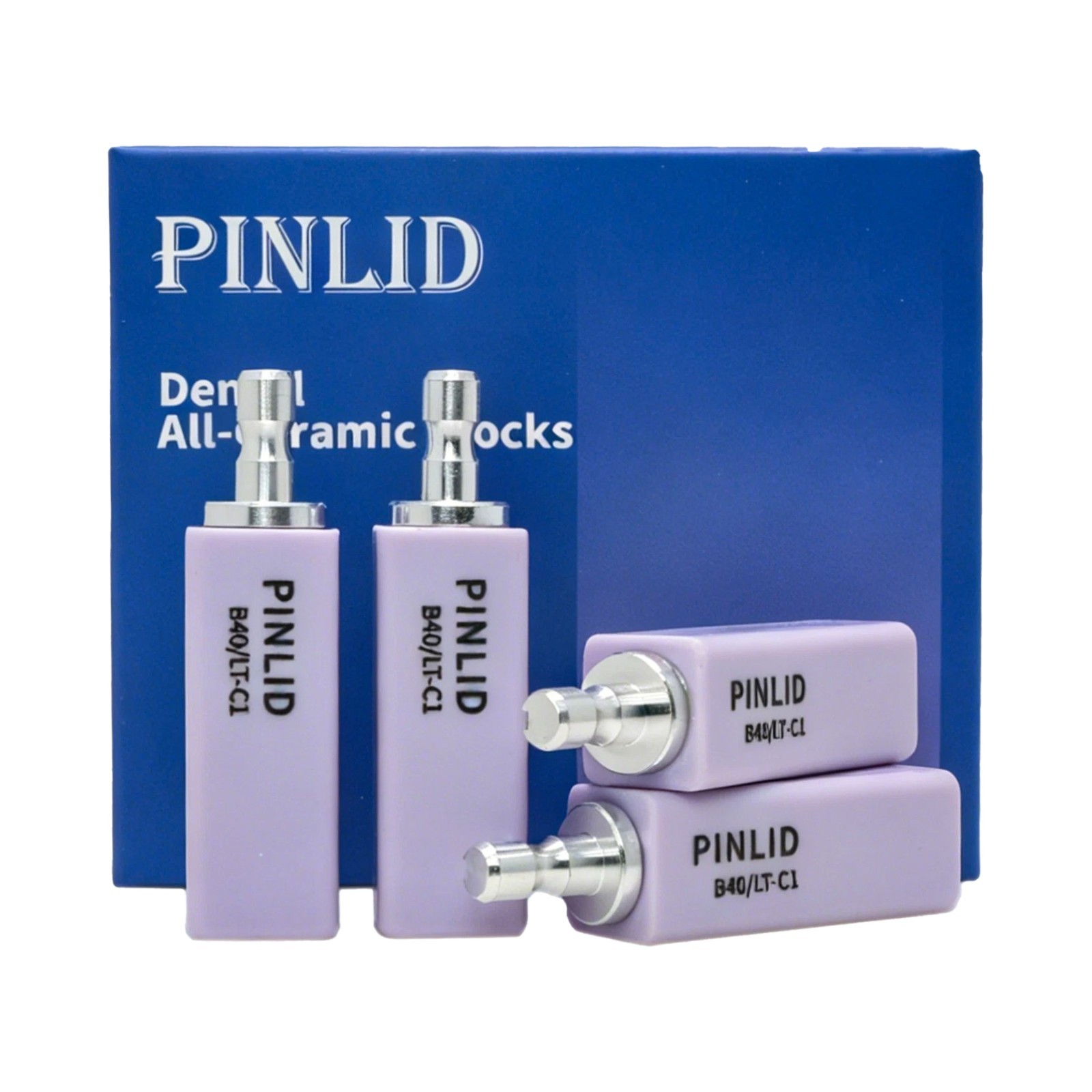 Dental Exam Glass Ceramic Lithium Dislicate Block Cerec CAD CAM B40 Blocks 4pcs