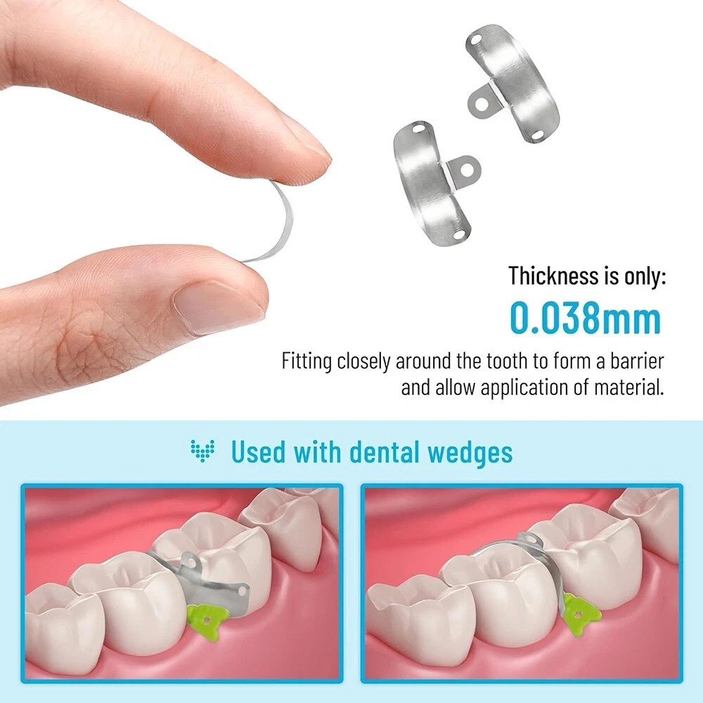 Dental Matrix Bands M4 Sectional Contoured Metal Matrices Dentistry Palodent V3