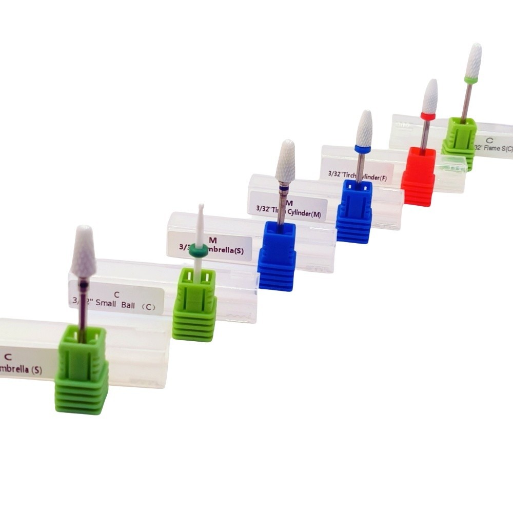 Dental Lab White Zirconia Ceramic Burs for Micro Motor HP Polishing Acrylics etc