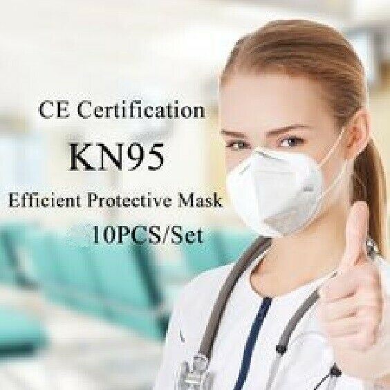 10 Pcs KN95 Medical,Surgical,Dental 5 Layers Face Mask Mouth Cover Shield White
