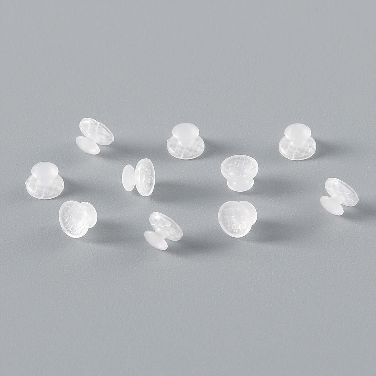 Dental Orthodontic Composite Clear Ceramic Lingual Buttons for Bondable Round