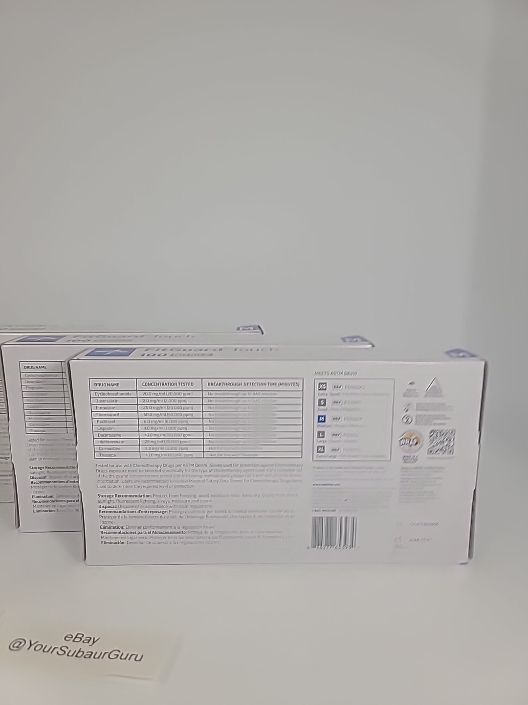 (3) Medline FitGuard (FG100M) Nitrile Exam Gloves, Size Medium, Count – 100ea