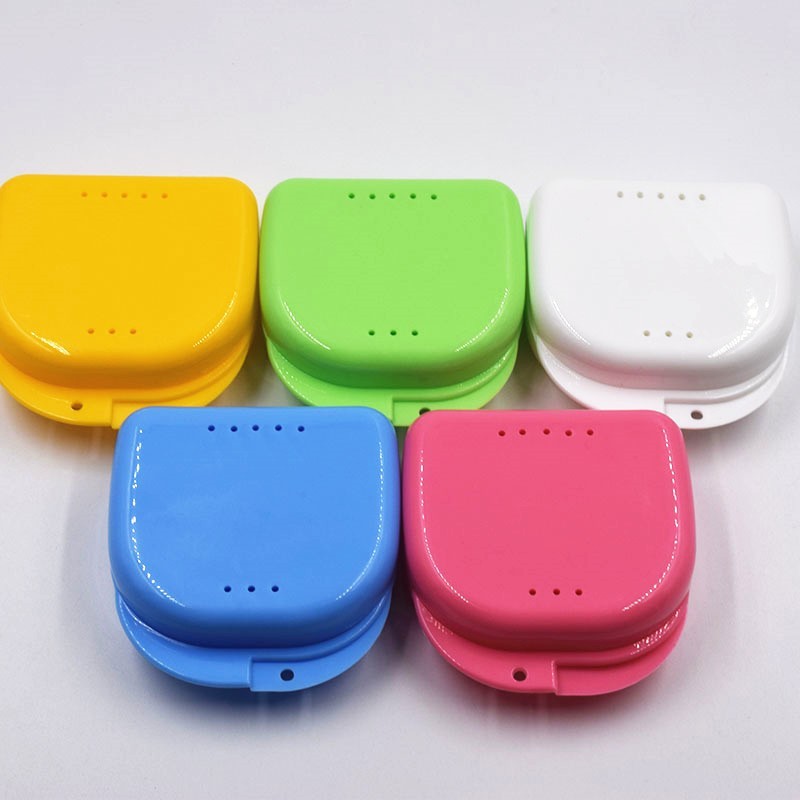 Dental Orthodontic Retainer Box Teeth Denture Storage Case Mouthguard Container