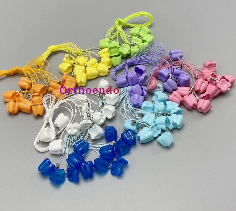 100 Dental Tooth Saver Milk Teeth Storage Container Box Teeth Baby Deciduous Box
