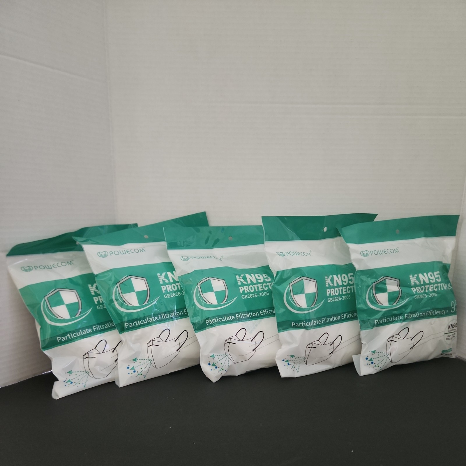 KN95 Protective Mask GB2626-2006 (5 bags of 10ct)