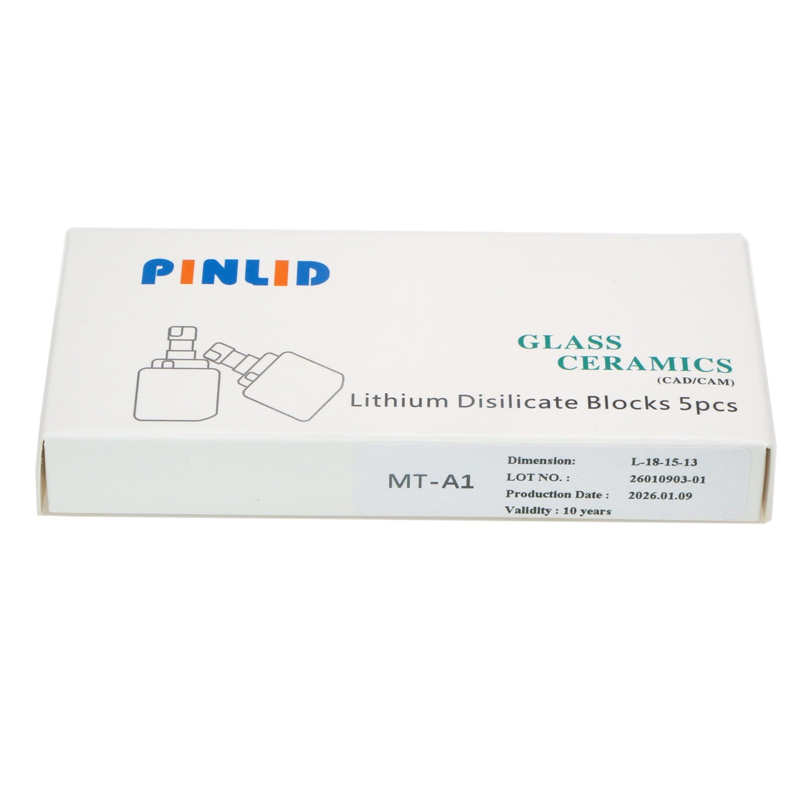 C14 MT Emax Dental Glass Ceramic Blocks Lithium Disilicate CAD/CAM CEREC For Lab