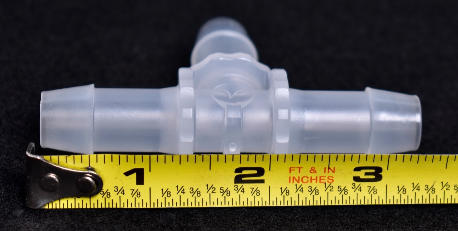3 Count Nordson Medical Tee Tube Fittings w/ 600 Series Barbs 1/2″ ID T680-6005