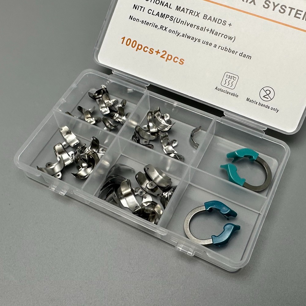 Dental Sectional Matrix Bands M4 Metal Matrices Clamp Matrix Bands Plier USA