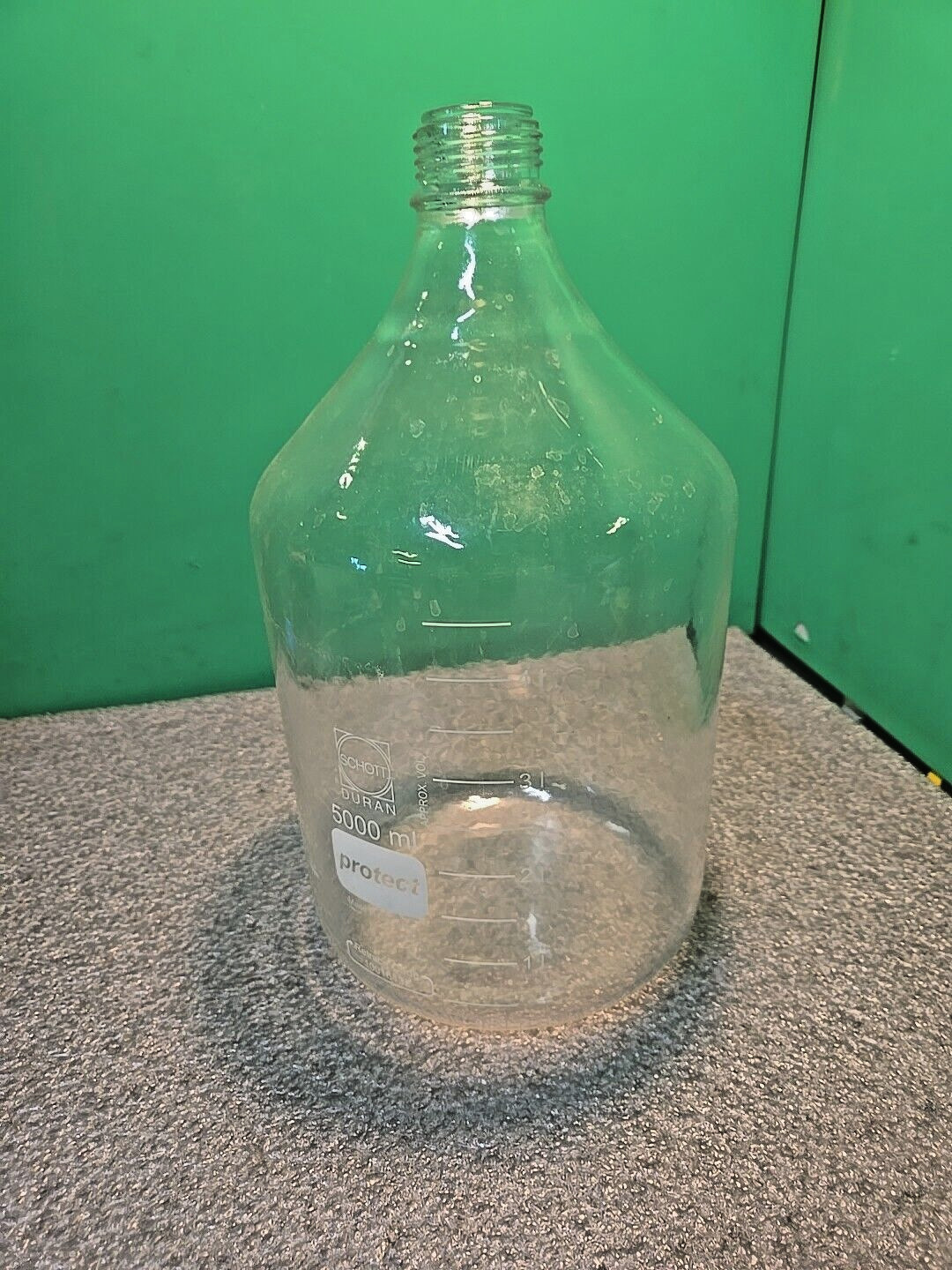 SCHOTT DURAN 5L Safety Plastic Coated 5000 ML Bottle 017280-5000 TRACEABLE