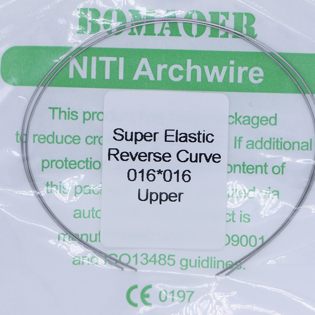 30×Dental Orthodontic Niti Rectangular Arch Wires Reverse Curve 16×16 Upper