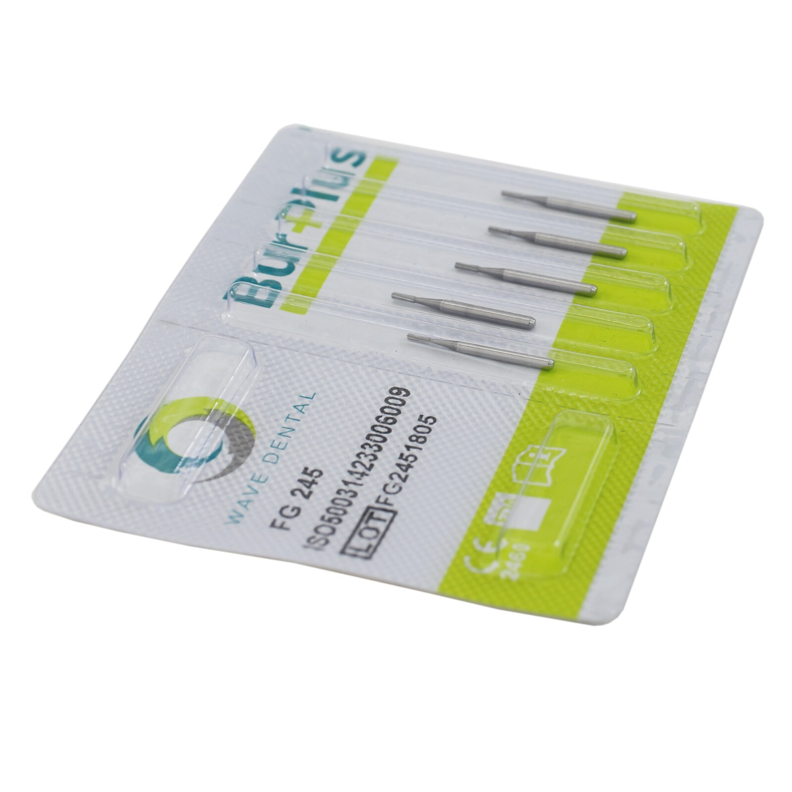 Wave Dental Carbide Burs FG 245 High Speed Friction Grip Domed Fissure Midwest
