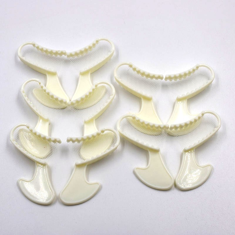 50 (1 Bag) Dental Bite Registration​ Impression Triple Trays Tray Mold Posterior