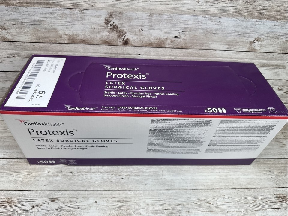 Protexis Latex Surgical Gloves Cardinal Health *1 BOX* Size: 6.5 *See Date*