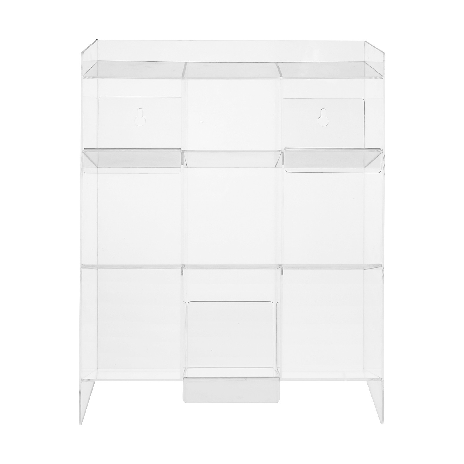 Clear Acrylic Tube Rack, Wall Mounting & Countertop Tube Organizer Holder