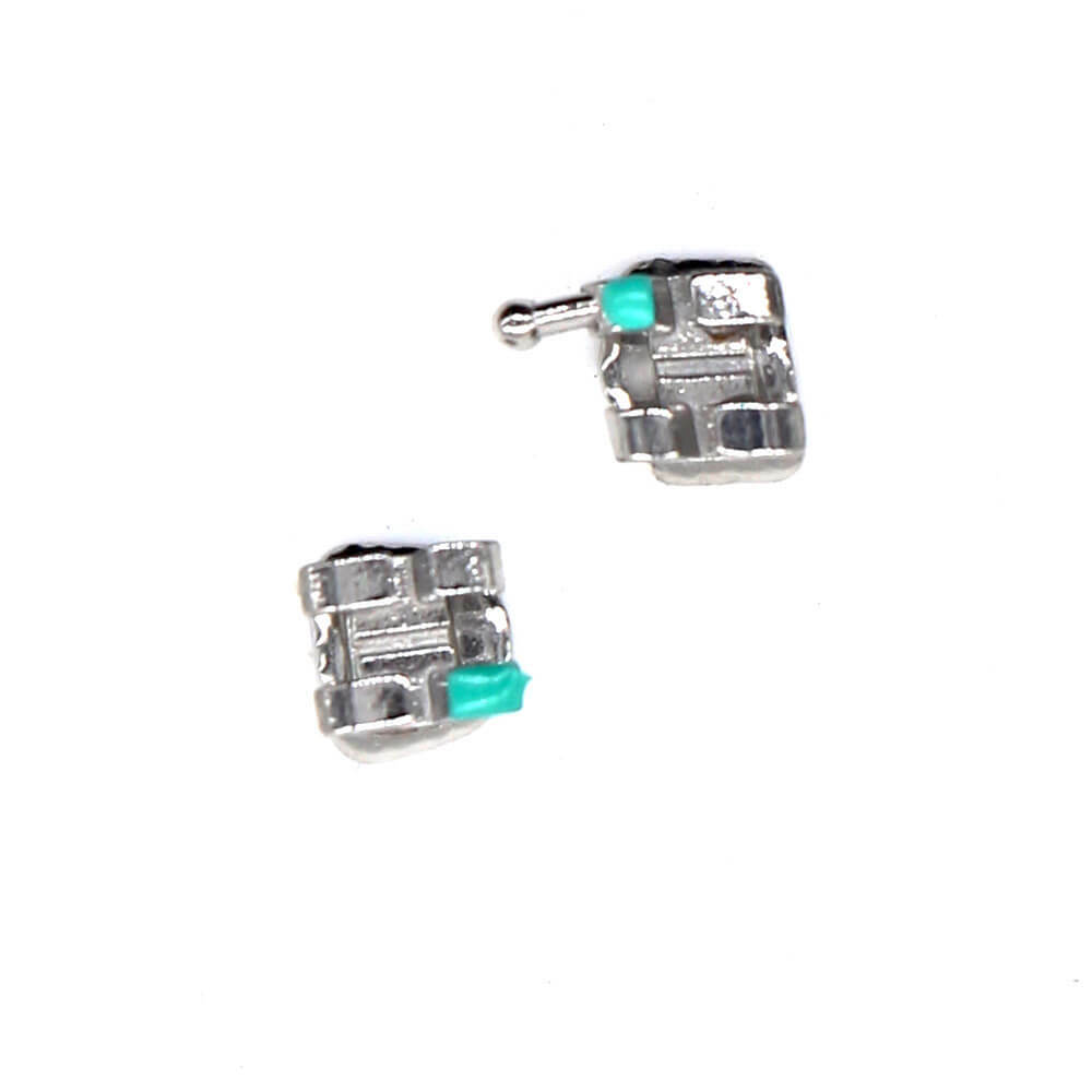 10x Dental Orthodontic Metal Brackets, Roth .022 Slot w/ 3 Hooks, 20pcs per Kit