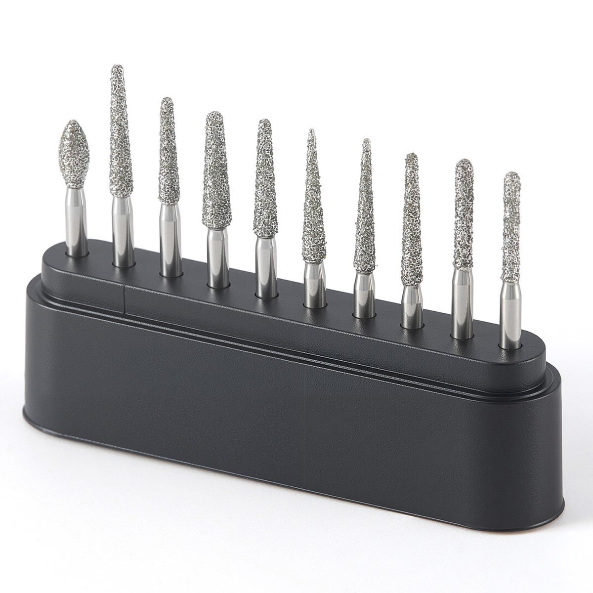 Pro Dental Diamond Zirconia Cutting Burs Kit Friction Grip 1.6mm 10Pcs/Pack