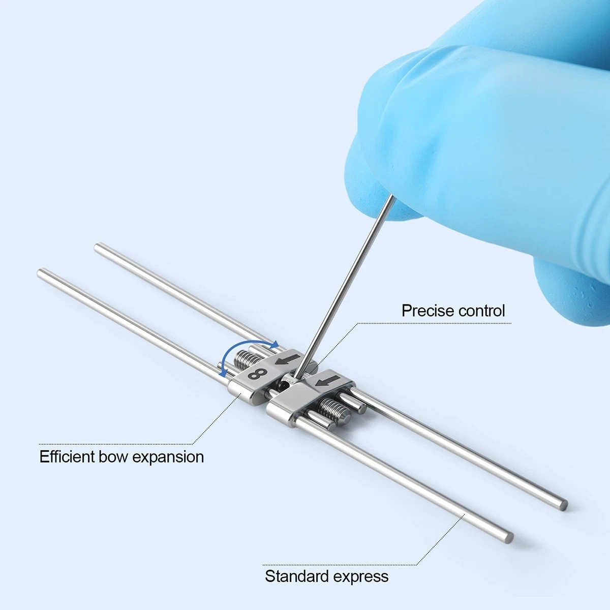 Dental Orthodontic Rapid Maxillary Expansion Screw Palatal Split Hyrax Expander