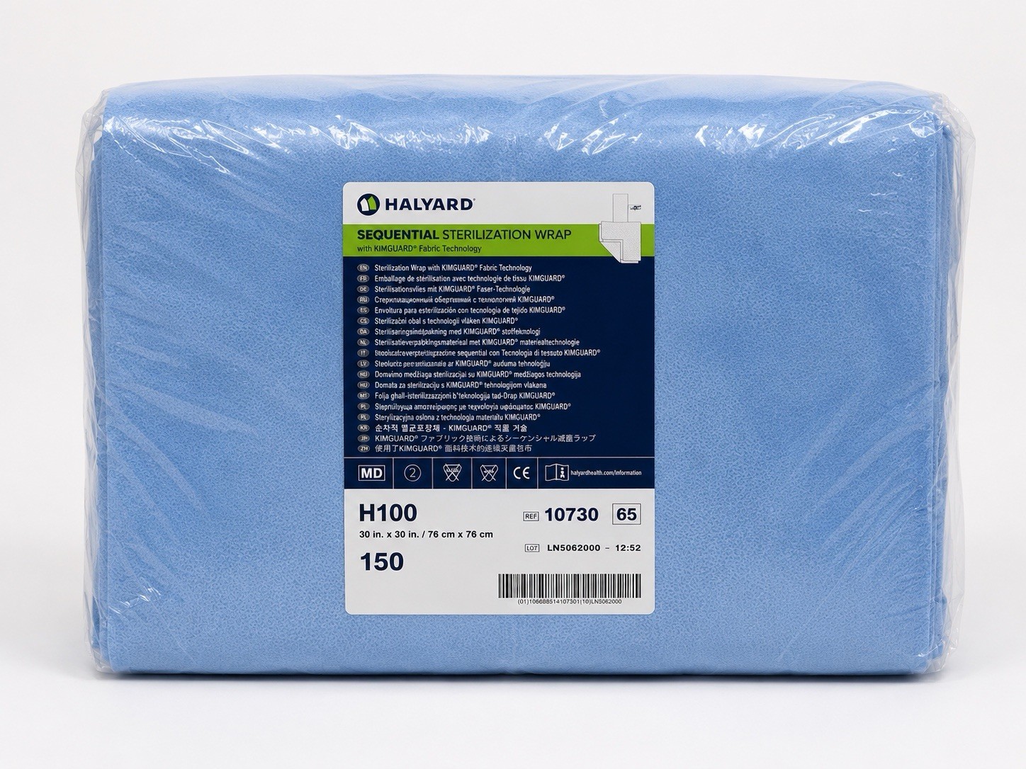 HALYARD Sequential Sterilization Wrap H100 30” x 30” REF 10730 Case of 300
