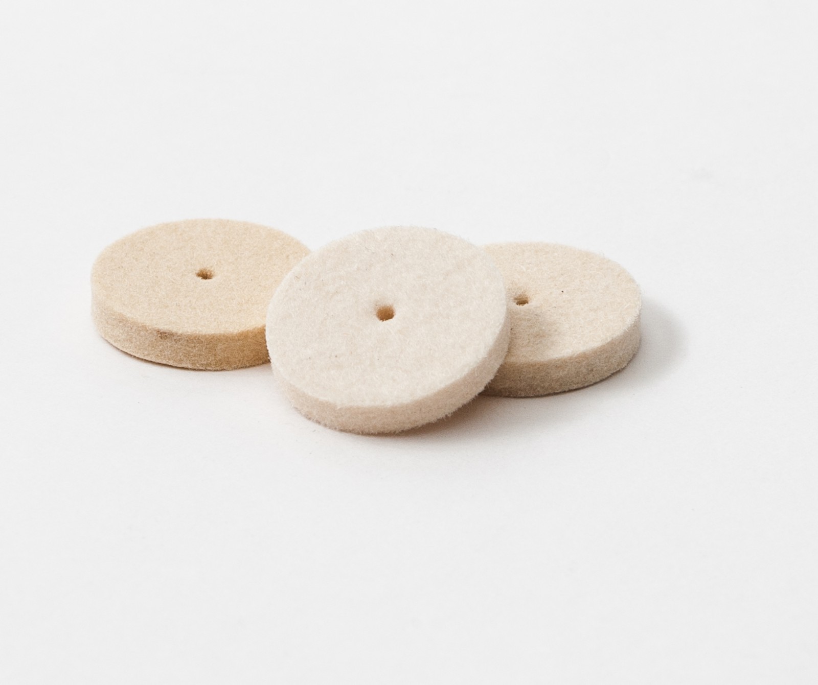 100 X HARD WOOL FELT POLISHING FINISHING BUFFING WHEEL DISCS DENTAL LAB ROTARY