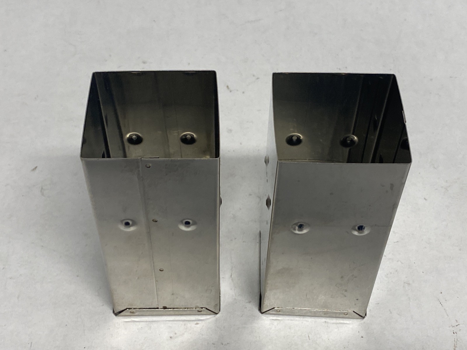 (2) BOEKEL Laboratory Stainless Sterilizing Autoclave Square Pipet Box Can 1366