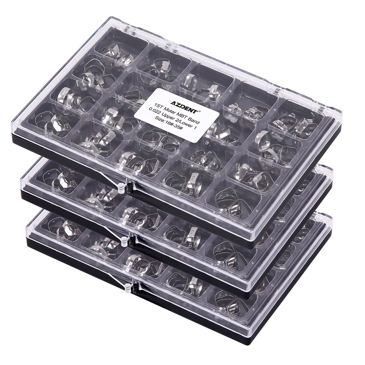 AZDENT Dental Orthodontic Bands with Buccal Tube 1st Molar Roth/MBT 022