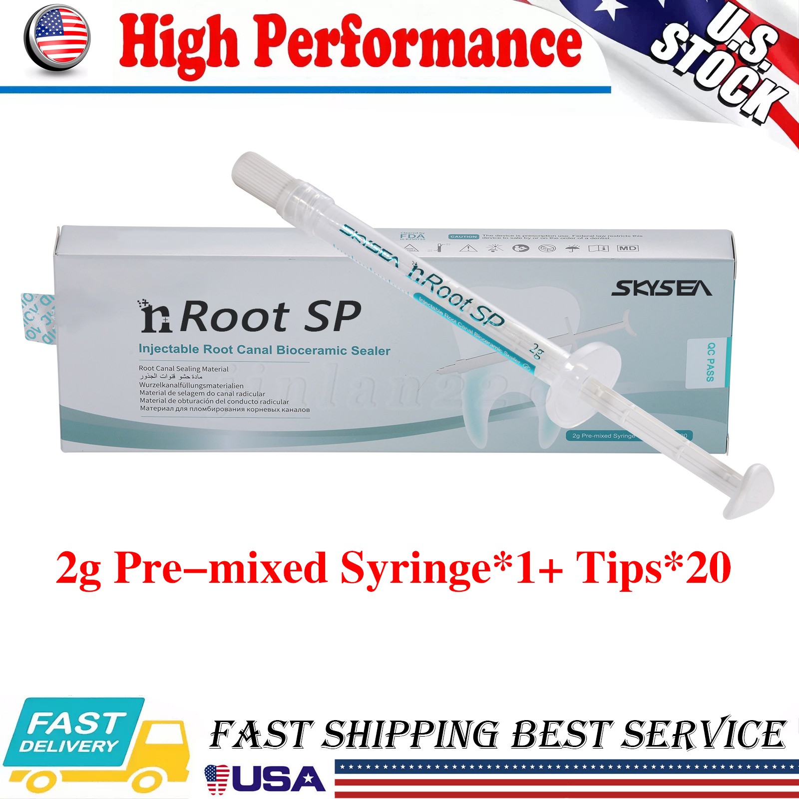 2g Dental Root canal bioceramic sealer/Repair Root Canal Endo Filling Cement SP