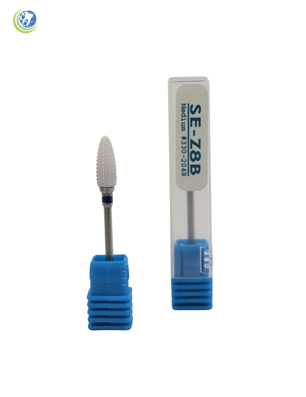 Dental Lab Solid White Zirconia Ceramic Bur Micromotor HP Cutter Polish SE-Z8B