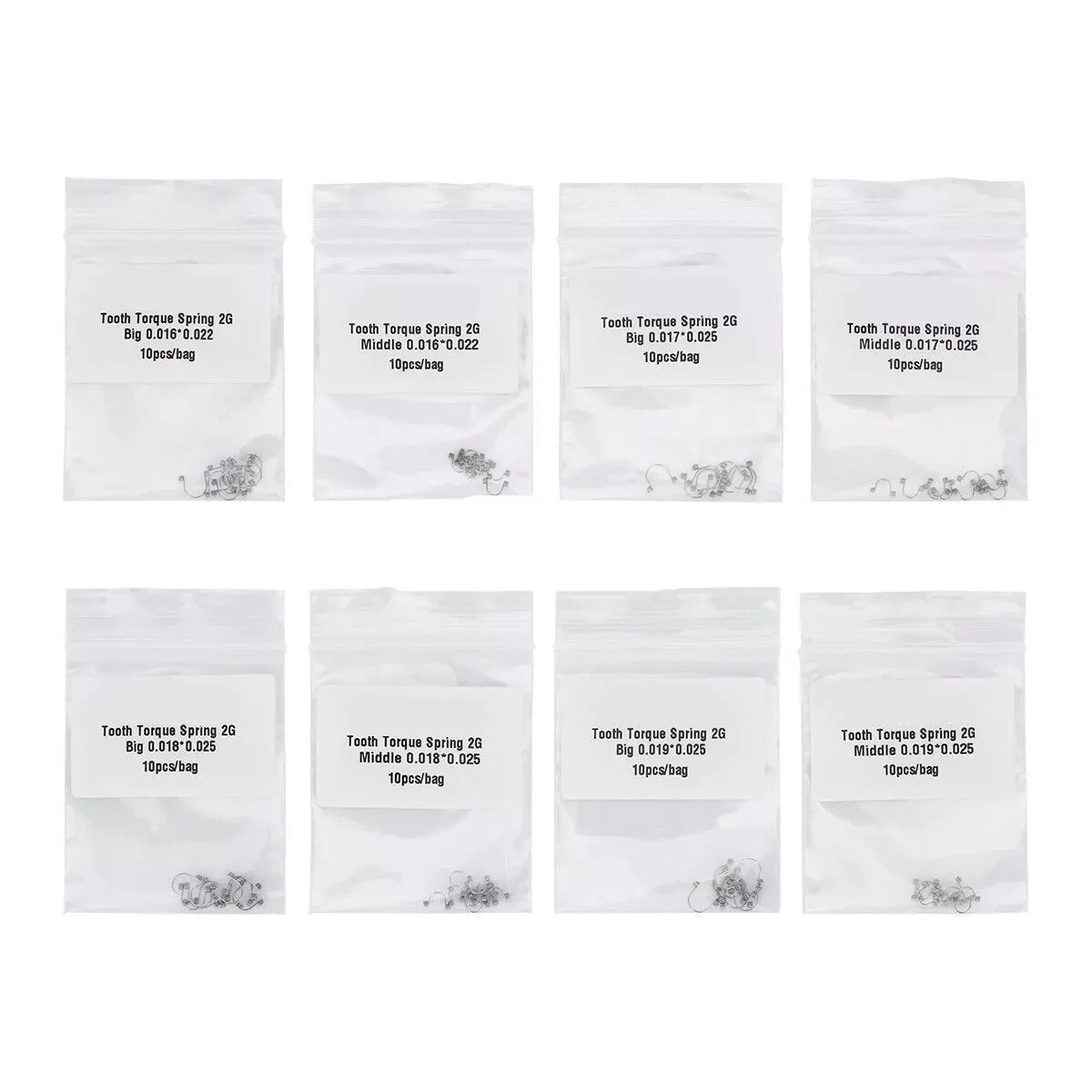 10 Pcs/bag Dental Orthodontic Anterior Torque Rectangular Torquing Spring L/M/S