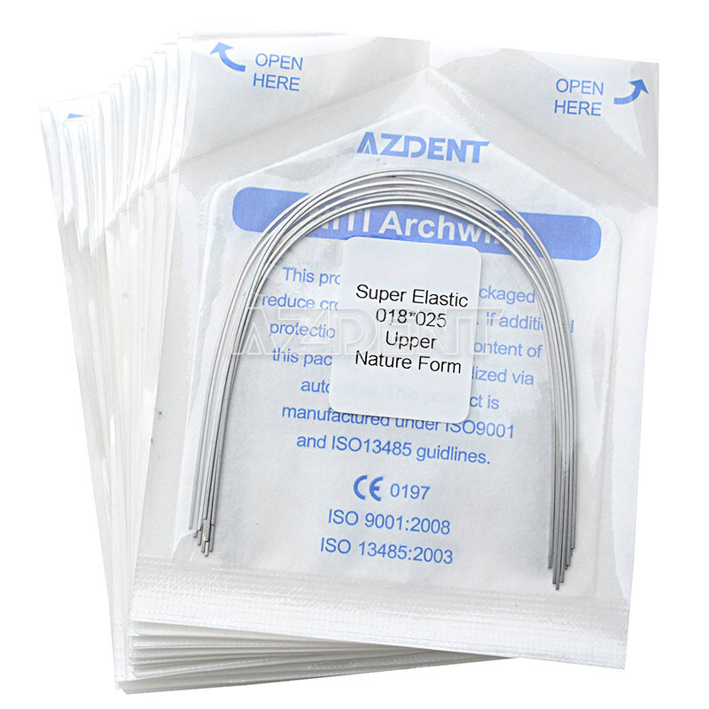 10pcs/Pack Dental Orthodontic Super Elastic Niti Arch Wire Rectangular Nature