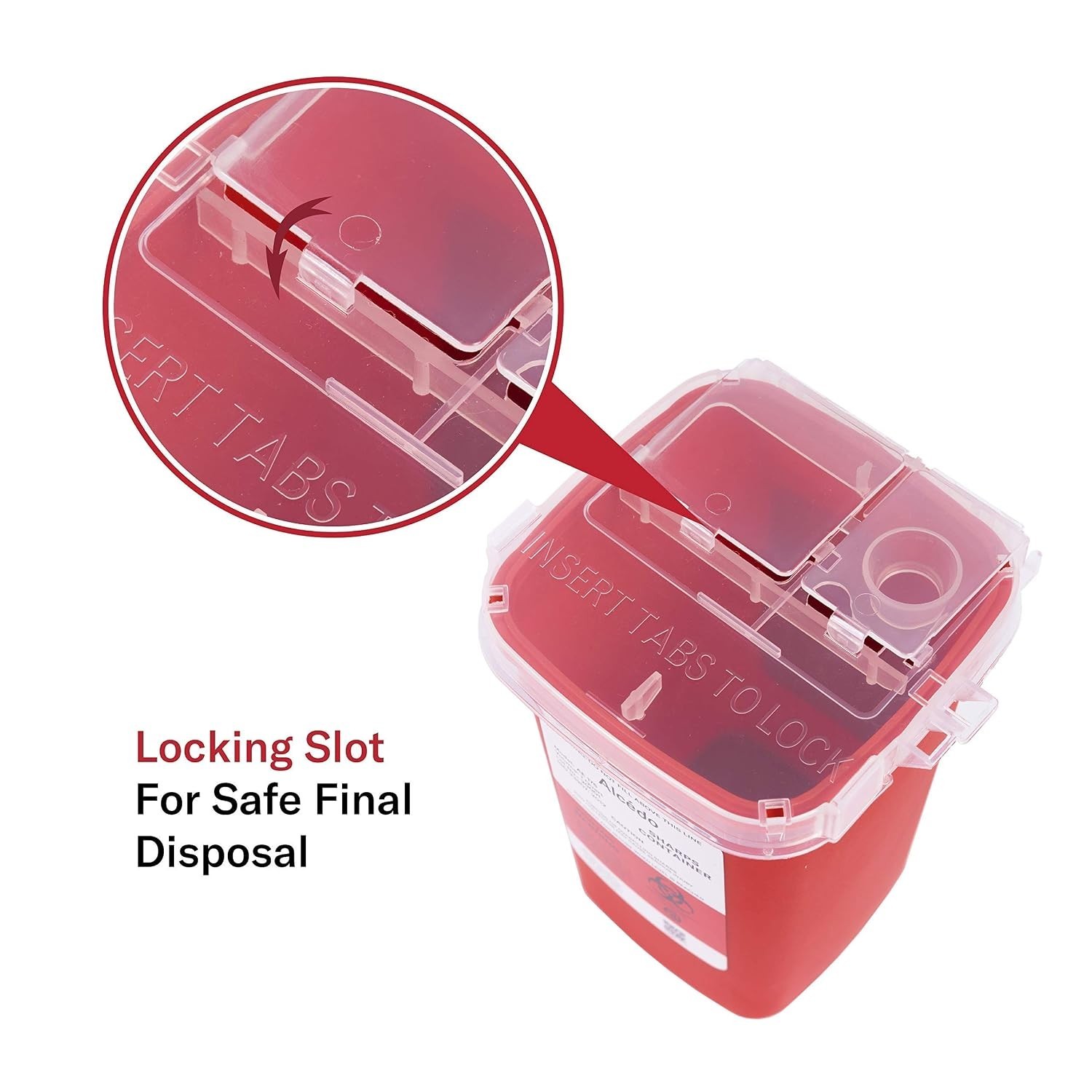 Portable 1 Quart Sharps Container Set for Home & Professional Use – 3 Count
