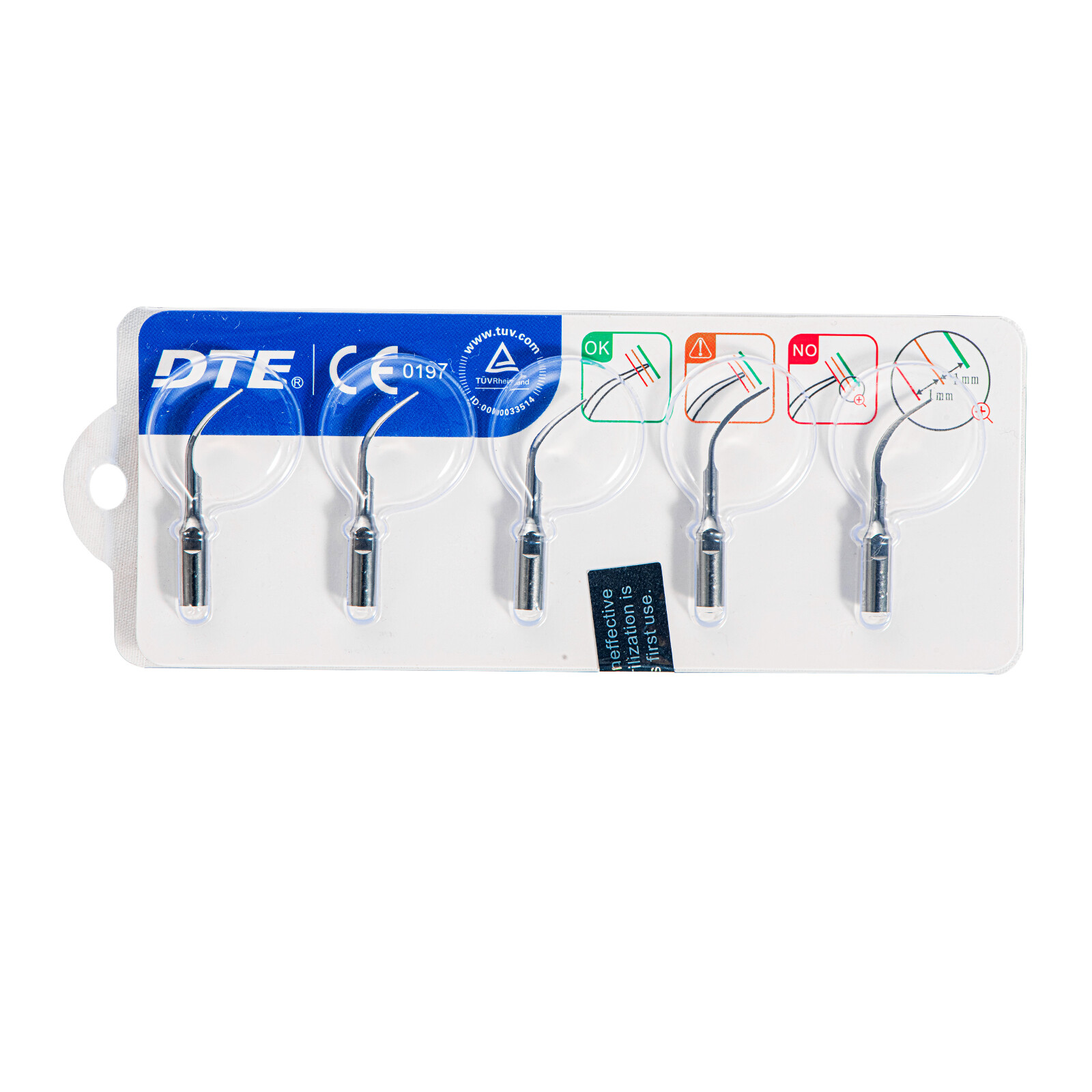 5pcs Woodpecker Dental Ultrasonic Scalers Tips Piezo for DTE D1/D5 LED Handpiece