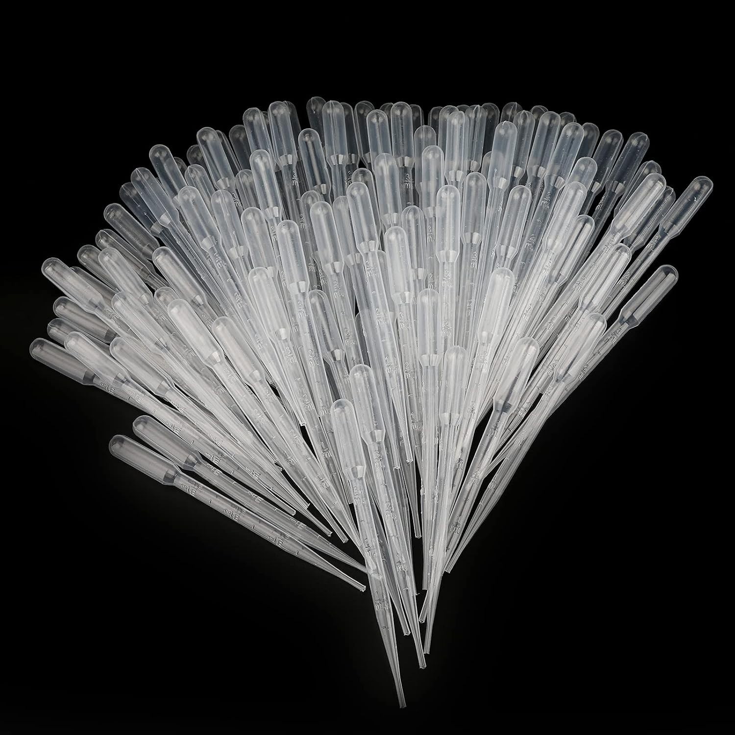100PCS 3ml Disposable Plastic Pipettes, Essential Oils Graduated Transfer Pip…