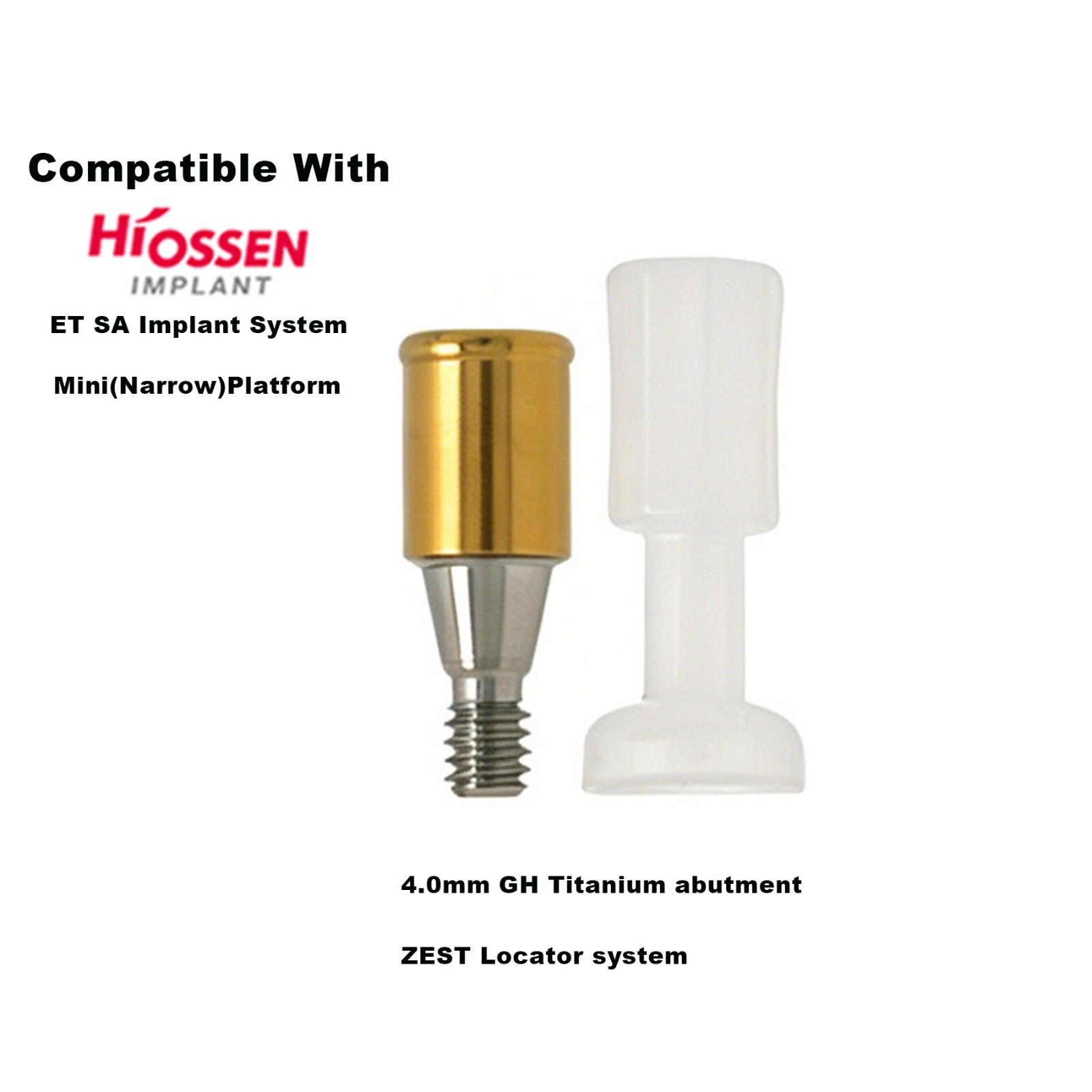 US Mini Platform ZEST Locator Legacy Abutment For Hiossen ET Implant Overdenture