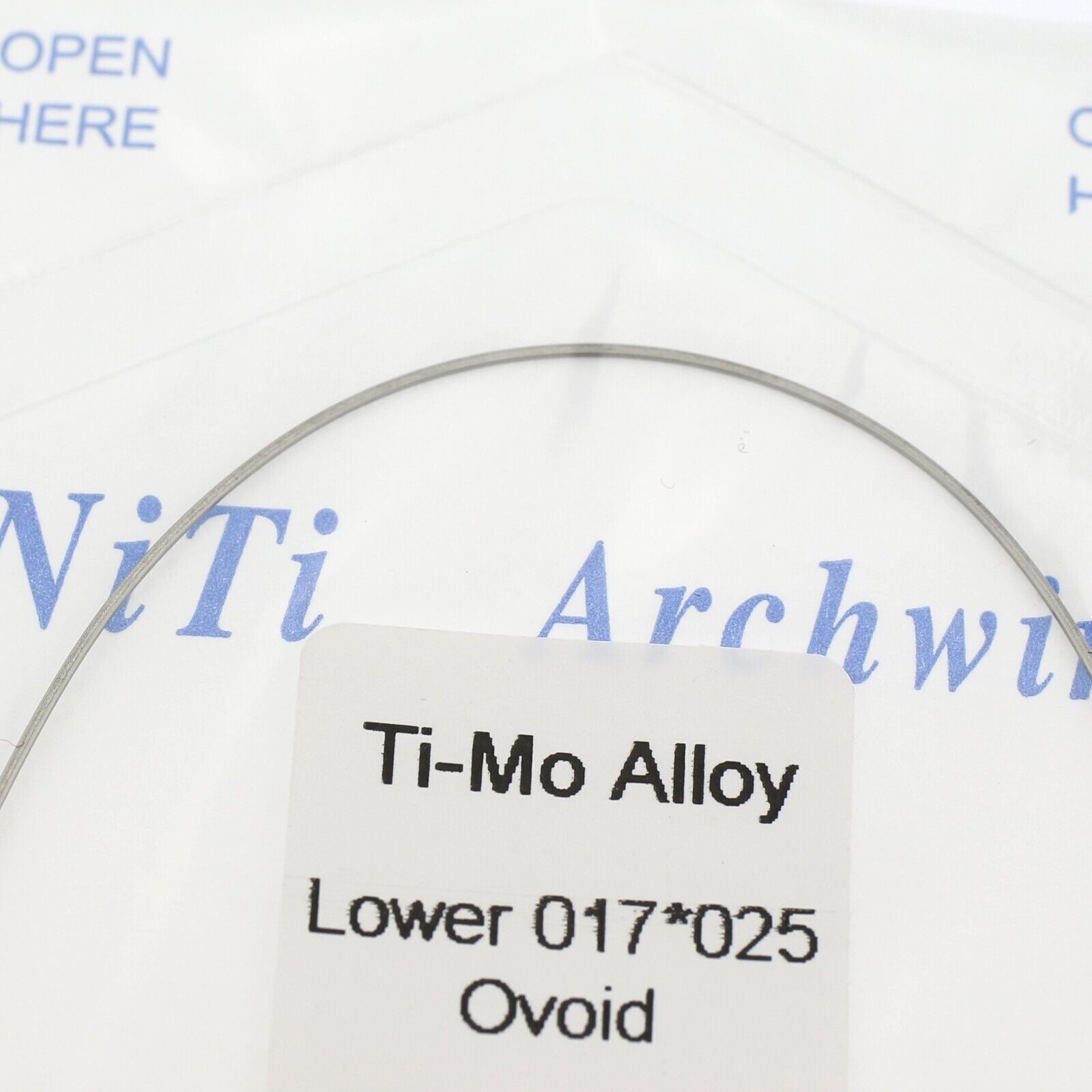 Dental Ortho Titanium Molybdenum Alloy Arch Wires TMA 19*25/17*25 Upper/Lower