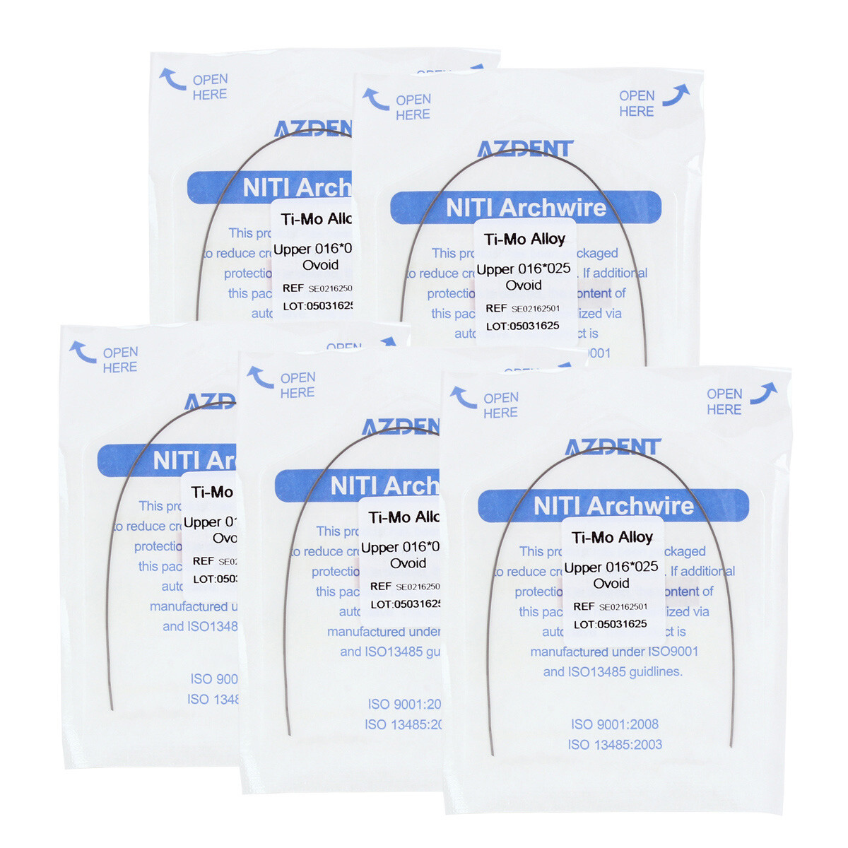 Dental Orthodontic TMA Beta Titanium Molybdenum Alloy Arch Wire Rectangular Type