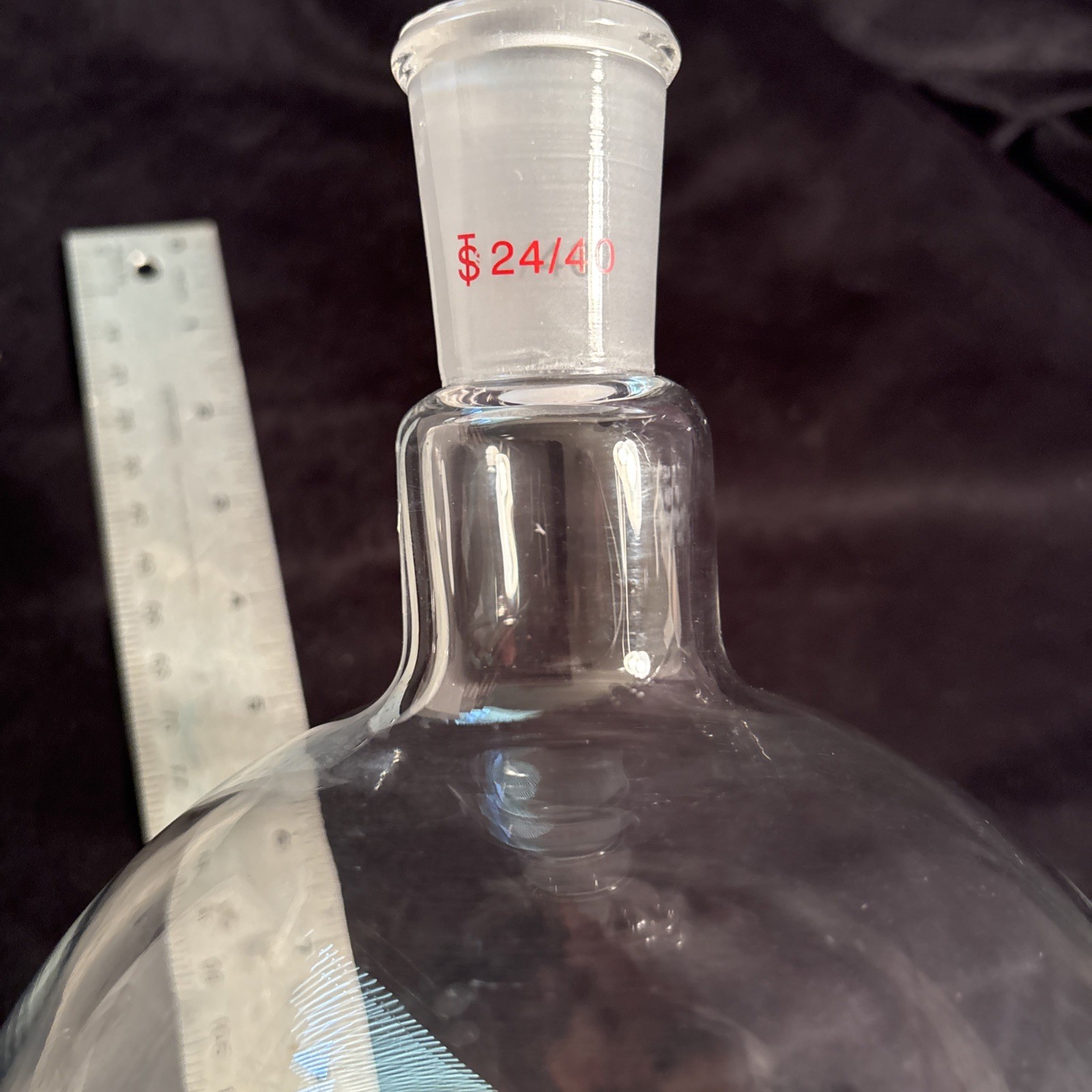 Laboratory Glass Chromatography Reservoir Capacity Flask 2000ml Unused Freeship!