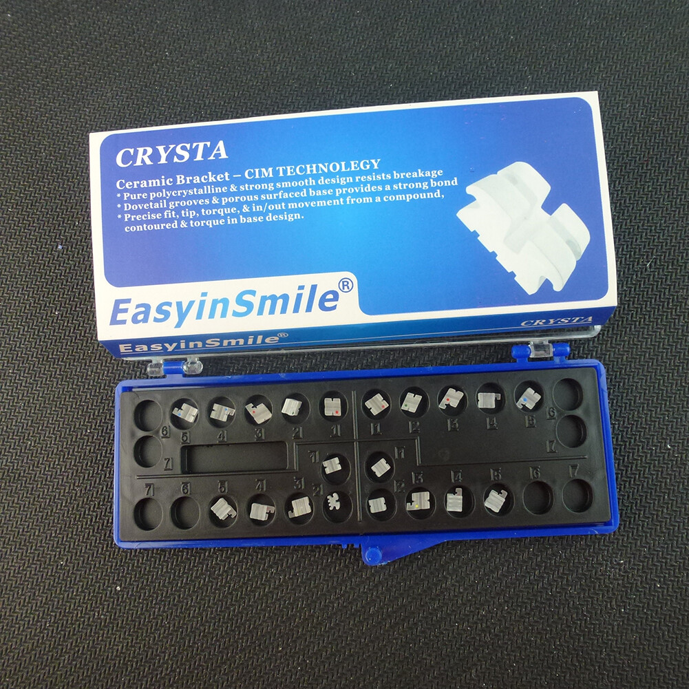 ROTH 022 Dental Ceramic Brackets Orthodontic Clear Braces 3/345 with Hooks 5Pack